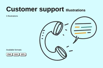 Kundendienst Illustrationspack