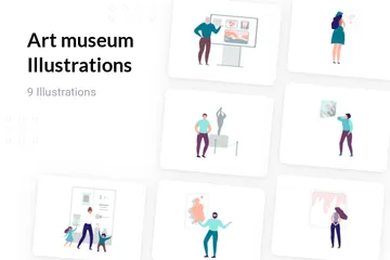 Kunstmuseum Illustrationspack