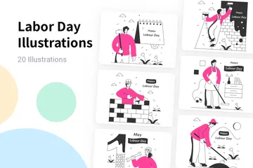 Labor Day Illustration Pack