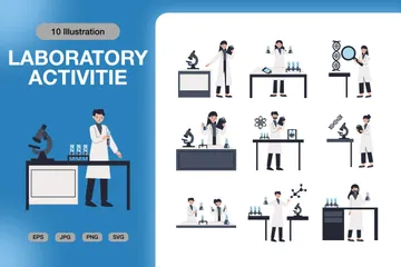 Laboraktivitäten Illustrationspack