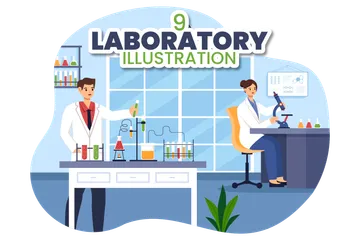 Laboratoire Pack d'Illustrations