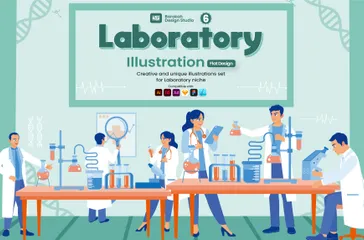 Laboratoire Pack d'Illustrations