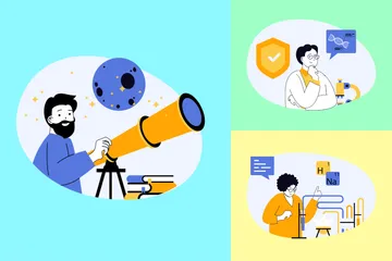 Laboratoire scientifique Pack d'Illustrations