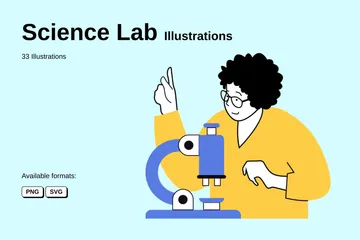 Laboratoire scientifique Illustration Pack