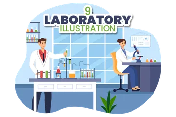 Laboratory Illustration Pack