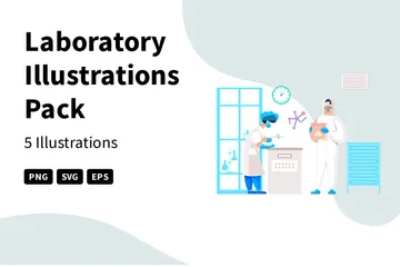 Laboratory Illustration Pack