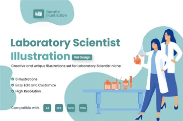 Laboratory Scientist Illustration Pack