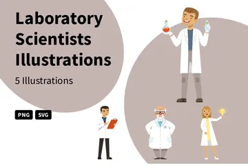 Laboratory Scientists Illustration Pack