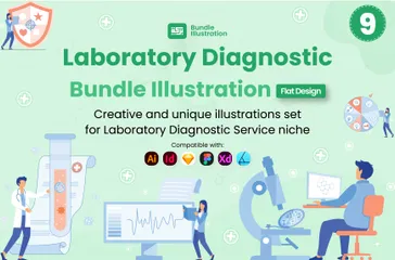 Labordiagnostik Illustrationspack