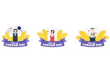 Labour Day Illustration Pack