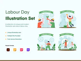 Labour Day Illustration Pack