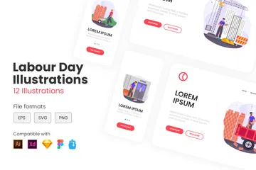 Labour Day Illustration Pack