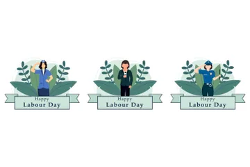 Labour Day Illustration Pack