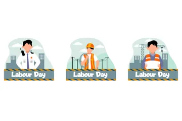 Labour Day Illustration Pack