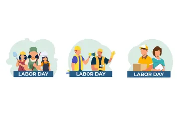 Labour Day Illustration Pack