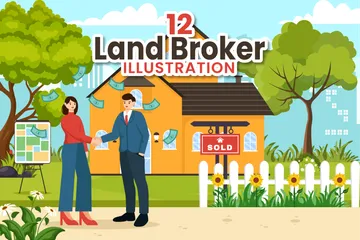 Land Broker Illustration Pack