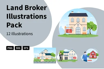 Land Broker Illustration Pack