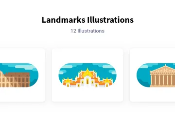 Landmarks Illustration Pack