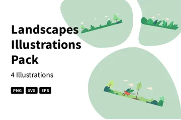 Landscapes Illustration Pack