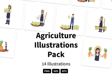 Landwirtschaft Illustrationspack