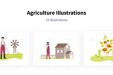 Landwirtschaft Illustrationspack