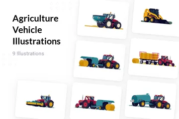 Landwirtschaftsfahrzeug Illustrationspack