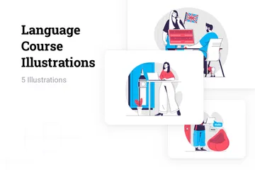 Language Course Illustration Pack