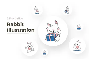 Lapin Pack d'Illustrations