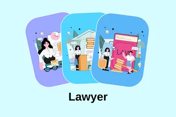 Lawyer Illustration Pack