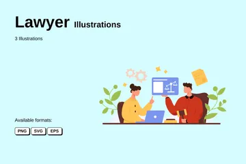 Lawyer Illustration Pack