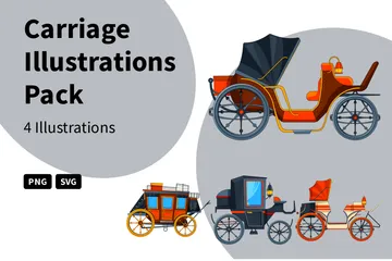 Le chariot Pack d'Illustrations