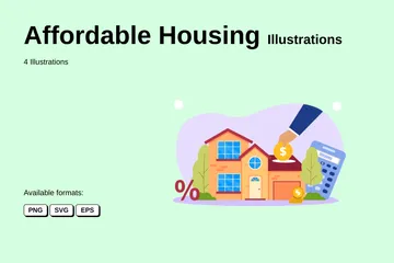 Le logement abordable Pack d'Illustrations