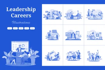 Leadership Careers Illustration Pack