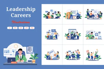 Leadership Careers Illustration Pack