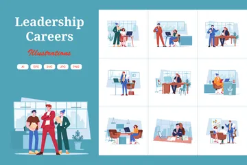 Leadership Careers Illustration Pack