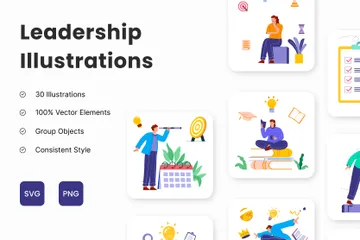 Leadership Illustration Pack