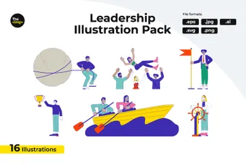 Leadership Team Illustration Pack