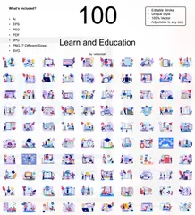 Learn And Education Illustration Pack