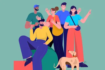 Lebensstil Illustrationspack
