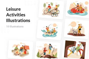 Leisure Activities Illustration Pack