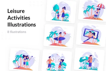 Leisure Activities Illustration Pack