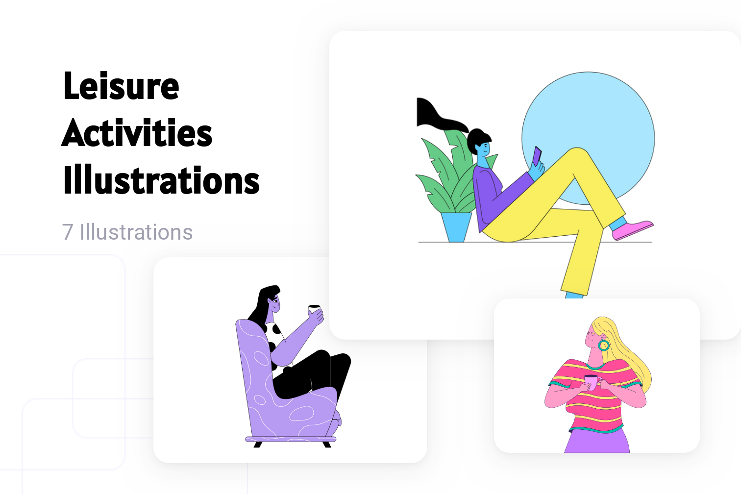 Premium Leisure Activities Illustration pack from People Illustrations