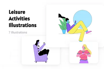 Leisure Activities Illustration Pack