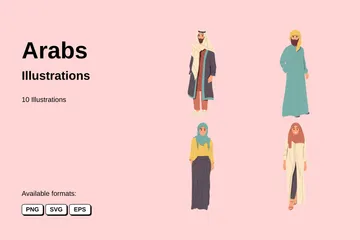 Les arabes Pack d'Illustrations