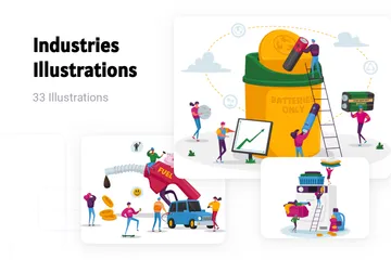 Les industries Pack d'Illustrations