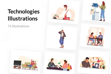 Les technologies Pack d'Illustrations