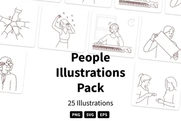 Menschen Illustrationspack