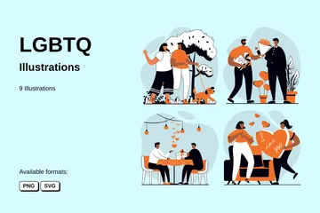 LGBTQ Pack d'Illustrations