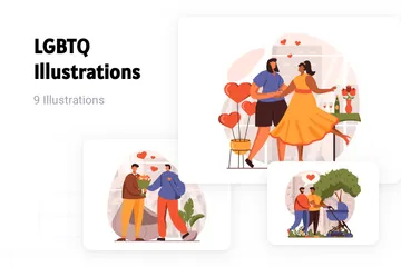 LGBTQ Pack d'Illustrations