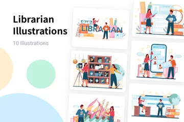 Librarian Illustration Pack